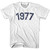 1977 Year Celebration Womens Cotton T-shirt - White
