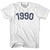1990 Year Celebration Womens Cotton T-shirt - White