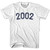 2002 Year Celebration Womens Cotton T-shirt - White
