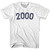2000 Year Celebration Womens Cotton T-shirt - White