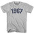 1967 Year Celebration Womens Cotton T-shirt - Grey Heather