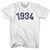 1934 Year Celebration Womens Cotton T-shirt - White