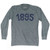 1895 Year Celebration Adult Tri-Blend Long Sleeve T-shirt - Athletic Grey