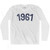 1961 Year Celebration Adult Cotton Long Sleeve T-shirt - White