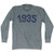 1935 Year Celebration Adult Tri-Blend Long Sleeve T-shirt - Athletic Grey