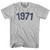 1971 Year Celebration Womens Cotton T-shirt - Grey Heather