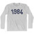 1984 Year Celebration Adult Cotton Long Sleeve T-shirt - Grey Heather