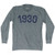 1930 Year Celebration Adult Tri-Blend Long Sleeve T-shirt - Athletic Grey
