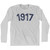 1917 Year Celebration Adult Cotton Long Sleeve T-shirt - Grey Heather
