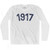 1917 Year Celebration Adult Cotton Long Sleeve T-shirt - White