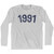 1991 Year Celebration Adult Cotton Long Sleeve T-shirt - Grey Heather