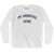 I'm Working Here Adult Cotton Long Sleeve T-shirt - White