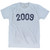 2009 Year Celebration Adult Tri-Blend T-shirt - Athletic White