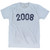 2008 Year Celebration Adult Tri-Blend T-shirt - Athletic White