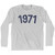 1971 Year Celebration Adult Cotton Long Sleeve T-shirt - Grey Heather