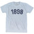 1898 Year Celebration Adult Tri-Blend T-shirt - Athletic White