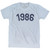 1986 Year Celebration Adult Tri-Blend T-shirt - Athletic White