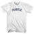 Hustle Womens Cotton Junior Cut T-Shirt - White