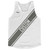 White & Dark Grey Custom Sash Running Tank Top Racerback Track & Cross Country Singlet Jersey - White & Dark Grey