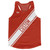 Cardinal Red & White Custom Sash Running Tank Top Racerback Track & Cross Country Singlet Jersey - Cardinal Red & White