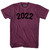 2022 Year Celebration Adult Tri-Blend T-shirt - Athletic Cranberry