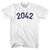 2042 Year Celebration Adult Cotton T-shirt - White