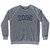 2036 Year Celebration Adult Tri-Blend Sweatshirt - Athletic Grey