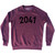 2041 Year Celebration Adult Tri-Blend Sweatshirt - Cardinal