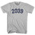 2039 Year Celebration Womens Cotton Junior Cut T-Shirt - Grey Heather