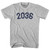 2036 Year Celebration Womens Cotton Junior Cut T-Shirt - Grey Heather