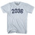 2036 Year Celebration Adult Tri-Blend T-shirt - Athletic White