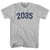 2035 Year Celebration Adult Cotton T-shirt - Grey Heather