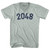 2048 Year Celebration Adult Tri-Blend V-neck T-shirt - Athletic Cool Grey