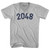 2048 Year Celebration Adult Tri-Blend V-neck T-shirt - Cool Grey