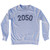 2050 Year Celebration Adult Tri-Blend Sweatshirt - Grey Heather