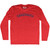 Carbonara Adult Tri-Blend Long Sleeve T-shirt - Athletic Red