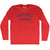 Boca Inlet Legends Adult Tri-Blend Long Sleeve T-shirt - Athletic Red