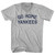 Go Home Yankees Adult Cotton V-neck T-shirt - Grey Heather