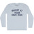 Invest At Your Own Risk Adult Tri-Blend Long Sleeve T-shirt - Athletic White