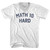 Math Is Hard Adult Tri-Blend V-neck T-shirt - White