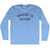 Onward To Victory Adult Tri-Blend Long Sleeve T-shirt - Athletic Blue