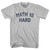 Math Is Hard Adult Cotton T-shirt - Cool Grey