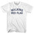 Walking Red Flag Womens Cotton Junior Cut T-Shirt - White