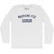 Romani Ite Domum Adult Cotton Long Sleeve T-shirt - White