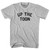 Up The Toon Adult Cotton T-shirt - Grey Heather