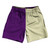 Purple Medium And Vegas Gold Quad Color Athletic Running Fitness Exercise Shorts 7" Inseam Shorts Made In USA Purple Medium And Vegas Gold Quad Color Athletic Running Fitness Exercise Shorts 7" Inseam Shorts Made In USA