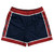 USA 84 Rugby Gym Short 5 Inch Inseam With Pockets Made In USA - Navy Red