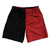 Black And Red Dark Quad Color Athletic Running Fitness Exercise Shorts 7" Inseam Shorts Made In USA