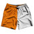 Orange Tennessee And White Quad Color Swim Shorts 7" Made In USA
