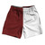 Red Maroon And White Quad Color Athletic Running Fitness Exercise Shorts 7" Inseam Shorts Made In USA Red Maroon And White Quad Color Athletic Running Fitness Exercise Shorts 7" Inseam Shorts Made In USA